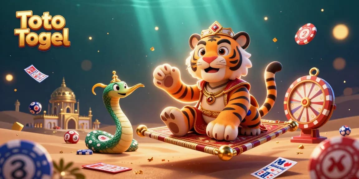 Experience thrilling Toto Togel action with vibrant lottery elements and rich 3D illustrations.