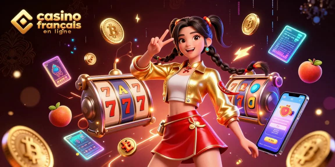 Vivez l'excitation du casino français en ligne avec des personnages vibrants et des éléments de jeu dynamiques.