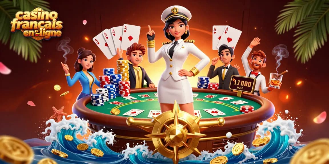 Vivez des moments de gameplay palpitants au casino français en ligne avec des actions de poker vibrantes et des visuels élégants.