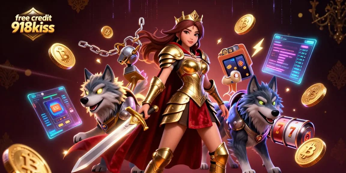Win big with free credit 918kiss playing dynamic slots and iconic characters in vibrant 3D scenery.