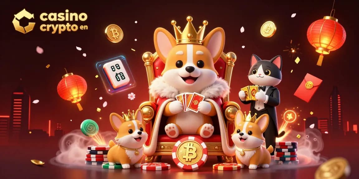 Jouez au casino crypto en ligne avec des personnages rigolos et des éléments de jeu colorés.