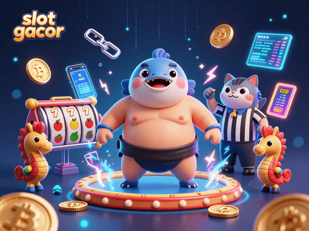 Slot gacor dengan fugu lucu dalam arena bawah laut yang penuh simbol permainan menarik.