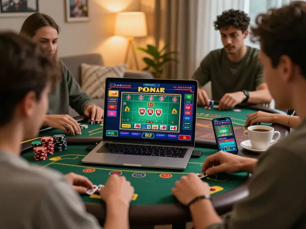 B52 players participating in online casino action on multiple devices for an engaging gaming experience.