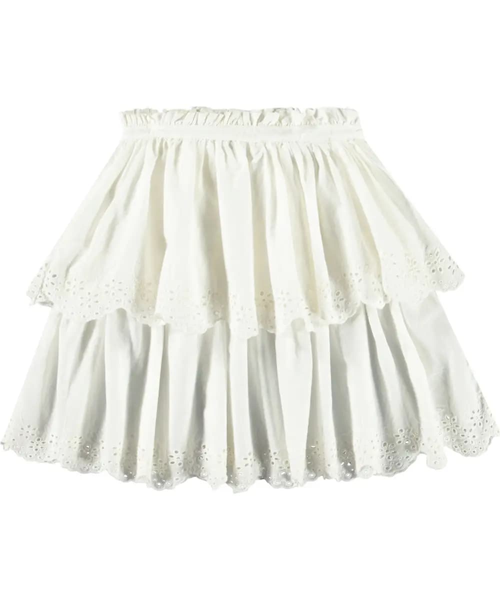 white skirt