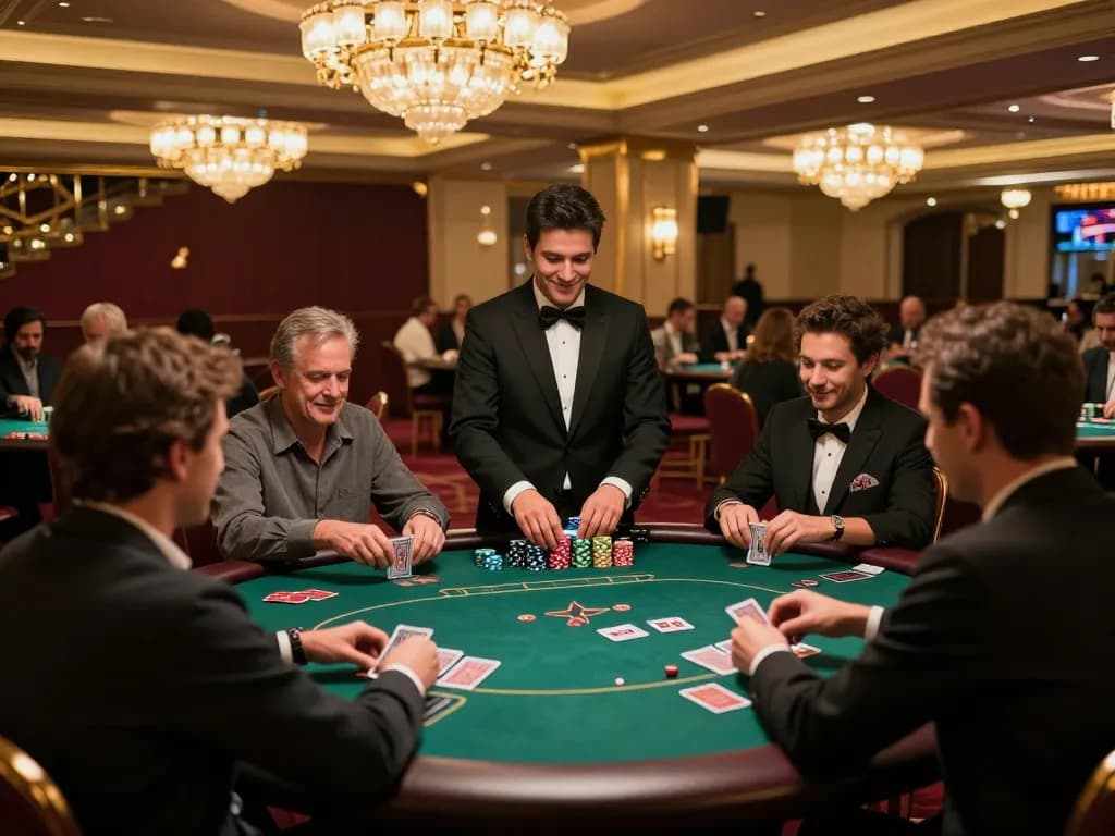 Players engaged in exciting poker games at SC88 casino, showcasing vibrant atmosphere and strategic gameplay