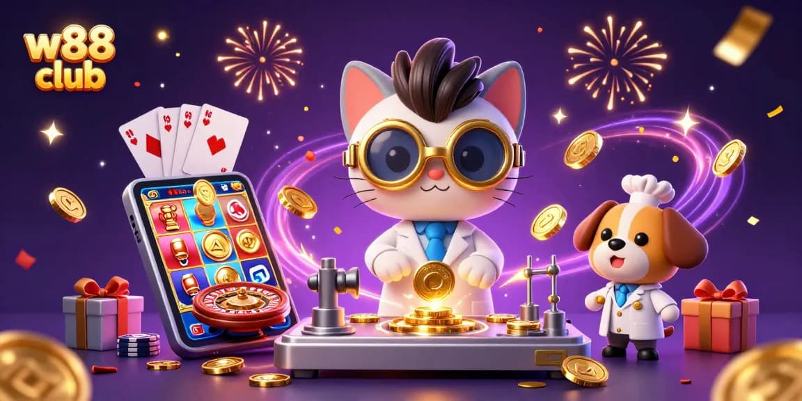 Trải nghiệm W88 club với máy tạo tiền, trò chơi dễ dàng và vui vẻ, thích hợp cho người chơi.