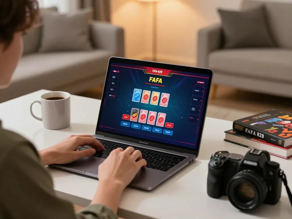 FAFA 828 online gaming experience with live dealer games and strategic elements.