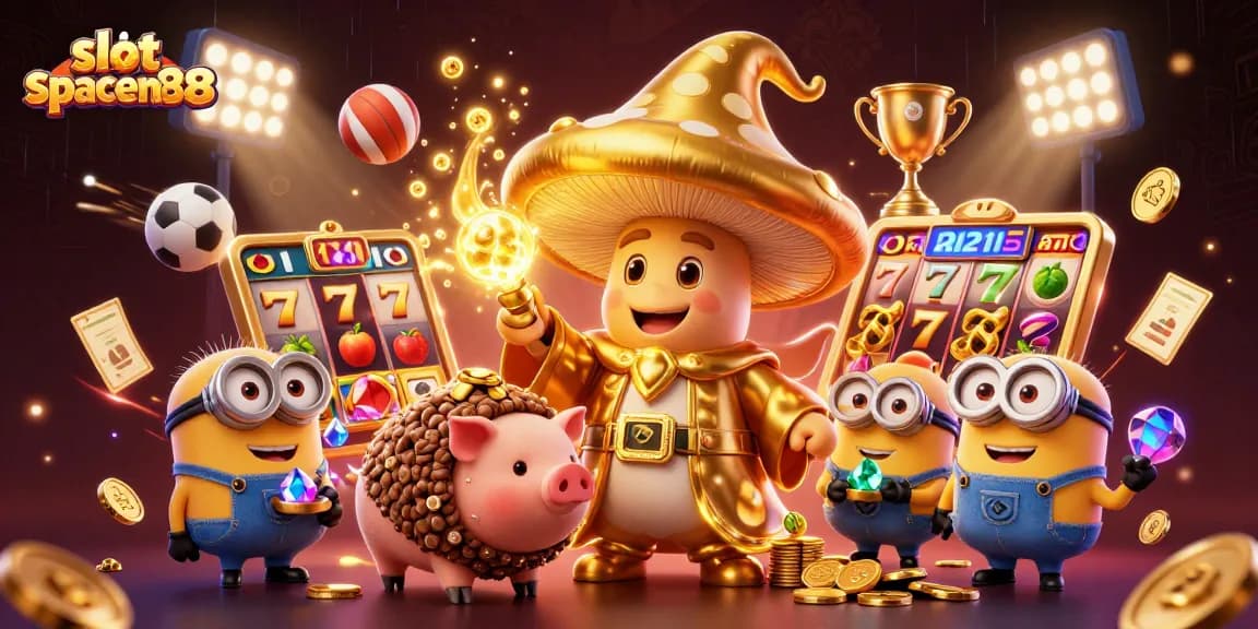 Experience slot spaceman88 action with a magical wizard, treasure hunting, and dynamic casino elements.