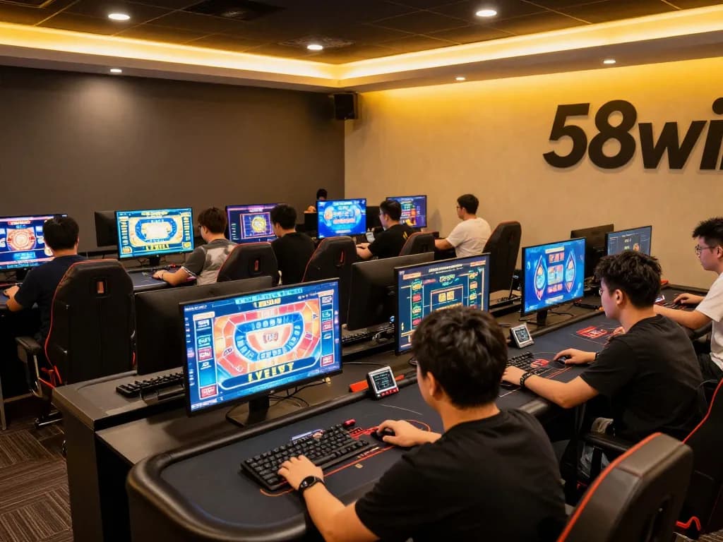 Explore the engaging gameplay at 58win with players immersed in strategic online gaming.