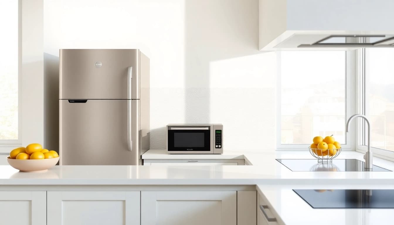 Affordable appliance showcased in a bright kitchen setting with modern design elements.