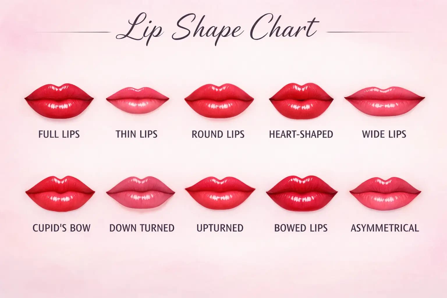 Lip Shape Chart