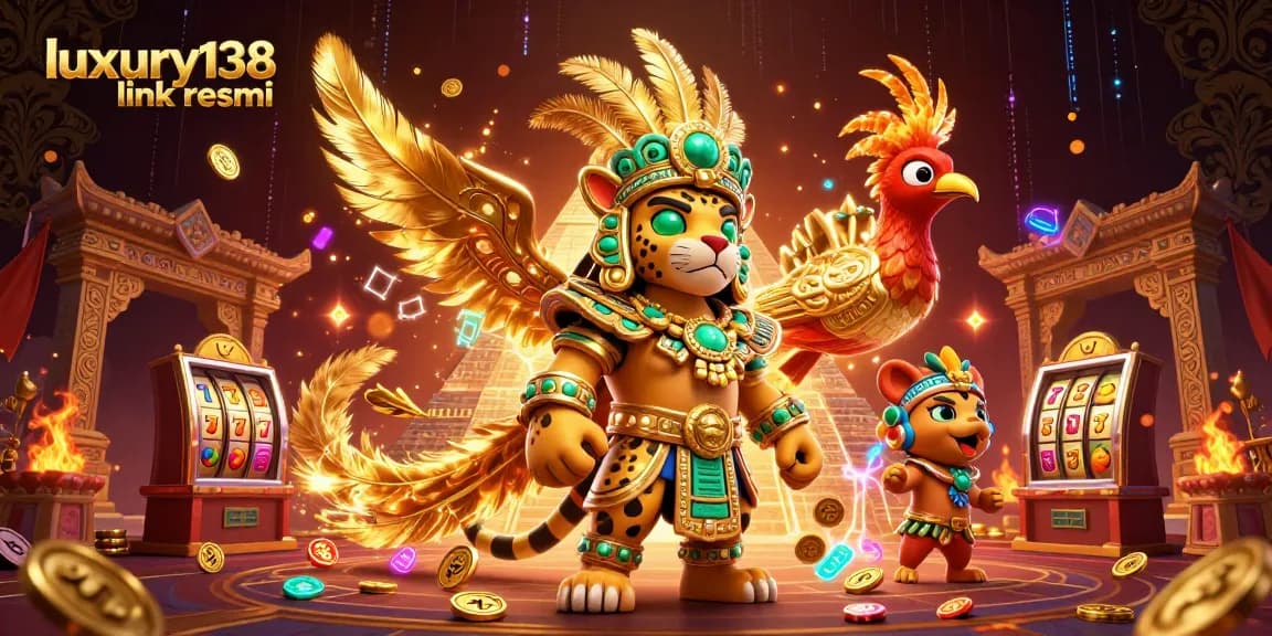 Experience thrilling gaming with luxury138 link resmi in a vibrant casino scene featuring slots and dynamic symbols.