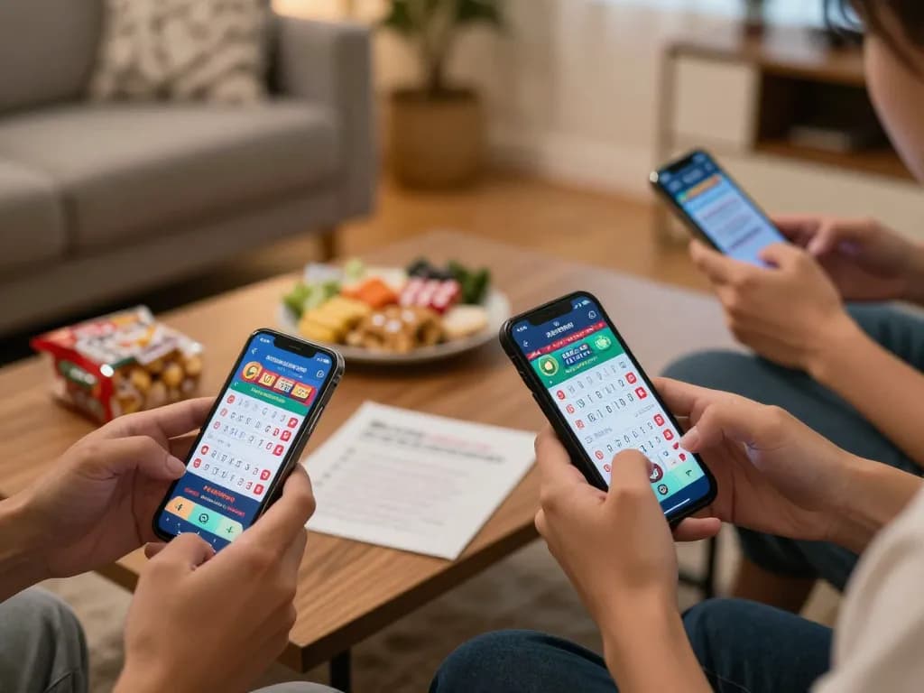 Permainan toto togel yang menarik di smartphone dalam suasana rumah yang nyaman dengan catatan strategis.