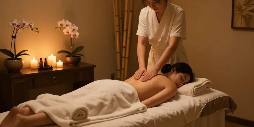 다낭 가라오케 추천과 함께 느낄 수 있는 편안한 스파 마사지 공간의 모습