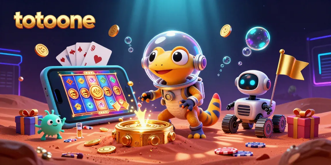 Gambarlah pengalaman menarik dengan totoone, memasuki kasino emas di Mars.