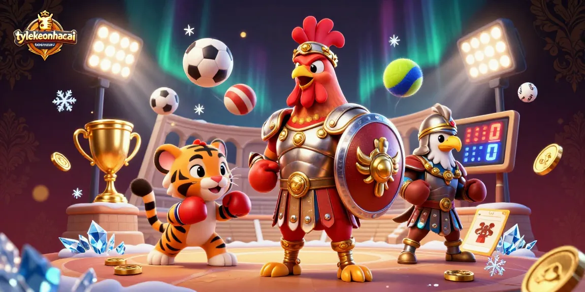 Experience exciting betting action with tylekeonhacai as characters engage in a vibrant sports arena.