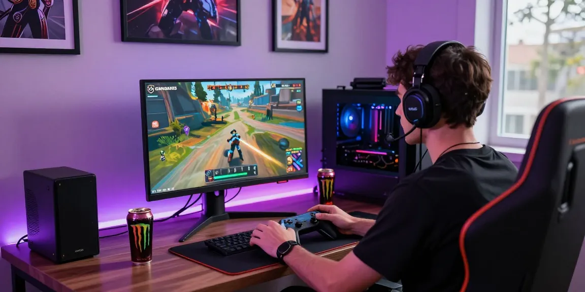 Player enjoying the GARUDA303 online gaming platform with immersive graphics and vibrant LED setup.