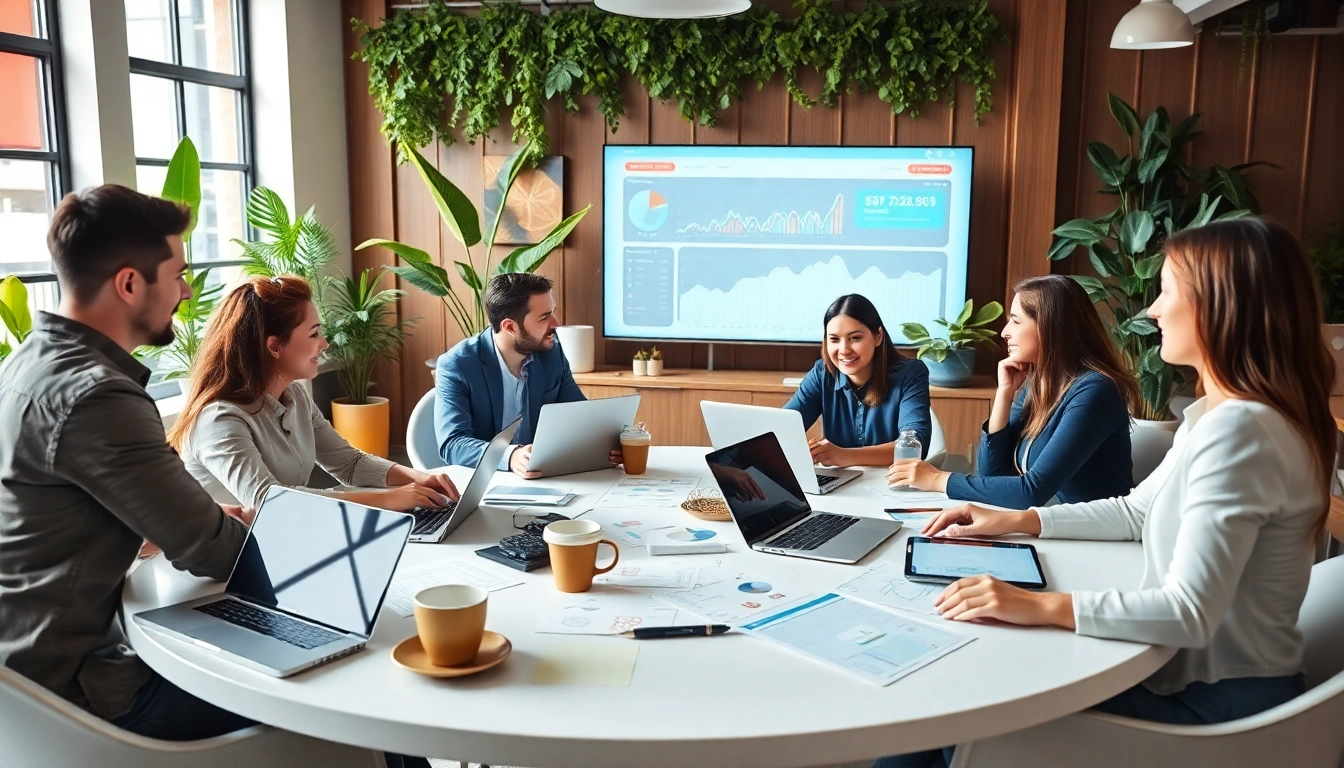 Optimieren Sie Ihre Sichtbarkeit mit der seo agentur in einem modernen Büro.