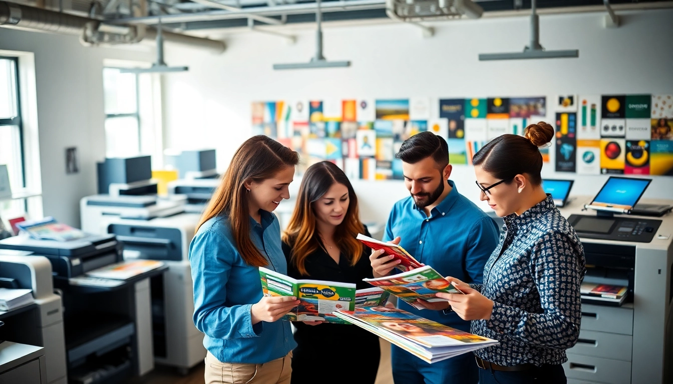 Experience exceptional printing edmonton services with vibrant brochures and collaborative office environment.