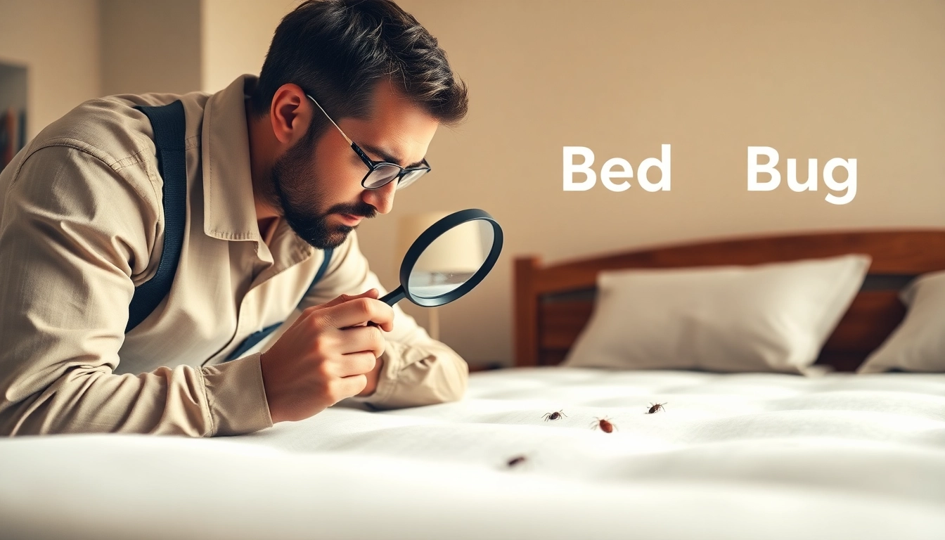 Inspecting a mattress for bed bugs during affordable bed bug control services