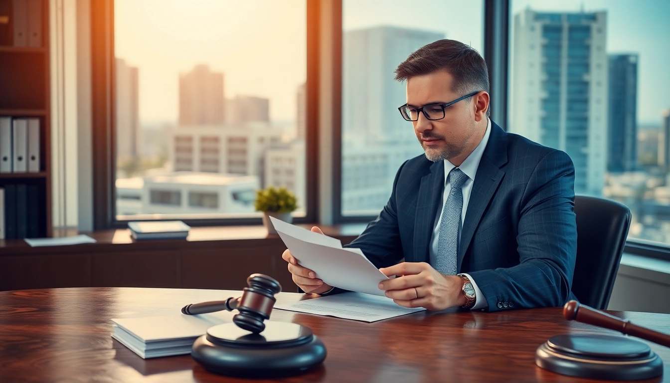 Clearwater truck accident attorney consulting with a client in a warm, professional office.