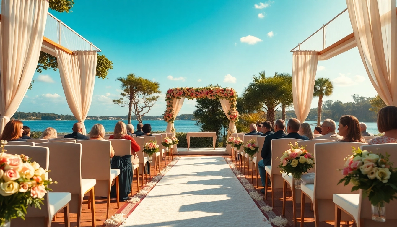 Stunning Jacksonville Wedding Venue setup with elegant floral decor and beautiful views.