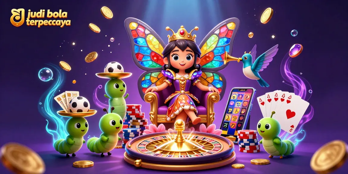 Carry out exciting bets with judi bola terpercaya amidst whimsical gaming elements and vibrant characters.