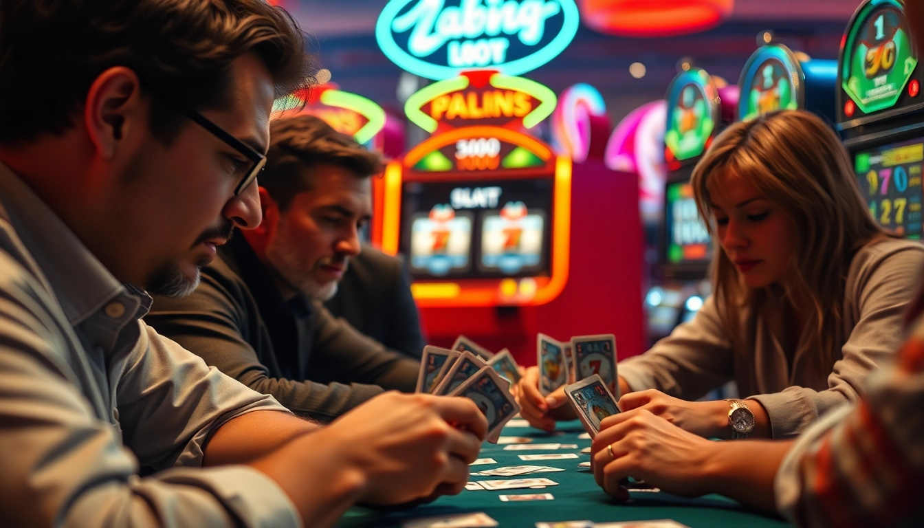 Ikut serta dalam slot depo 1000 dengan pemain bersemangat di meja permainan yang cerah dan mengasyikkan.