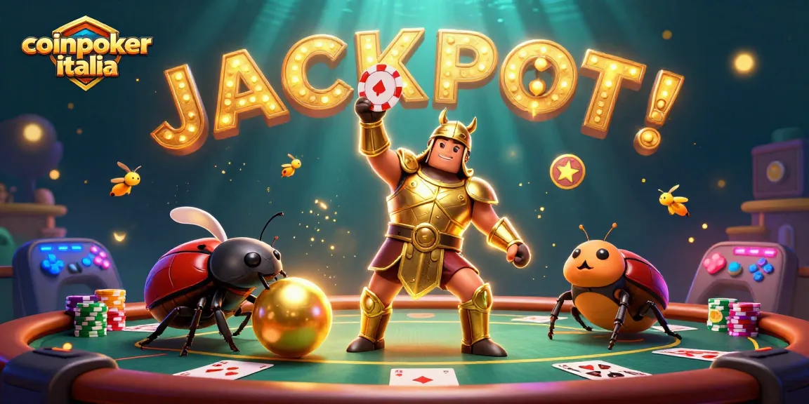 Gioca a coinpoker italia con entusiasmo. Un'illustrazione che cattura il mondo del poker criptato.