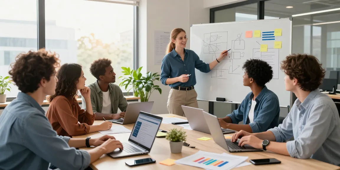Effective digital marketing collaboration at https://digitalheroes.co.in with a diverse team brainstorming ideas.