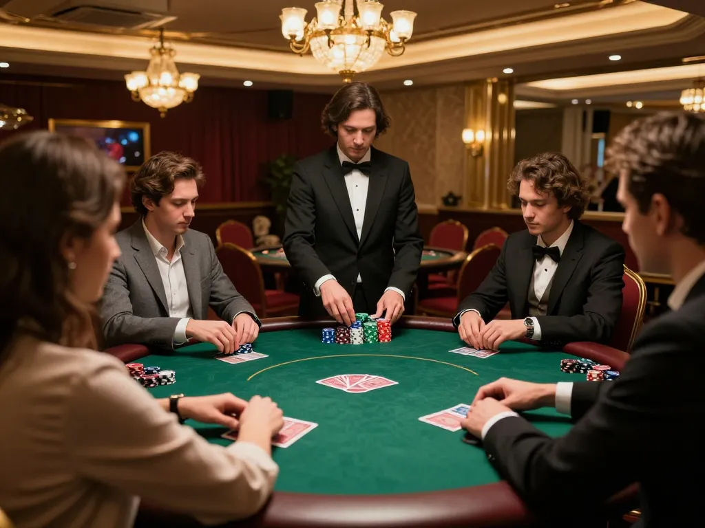 Dynamic gameplay at TRANG CHỦ TR88 poker table, players engaged in strategic betting.