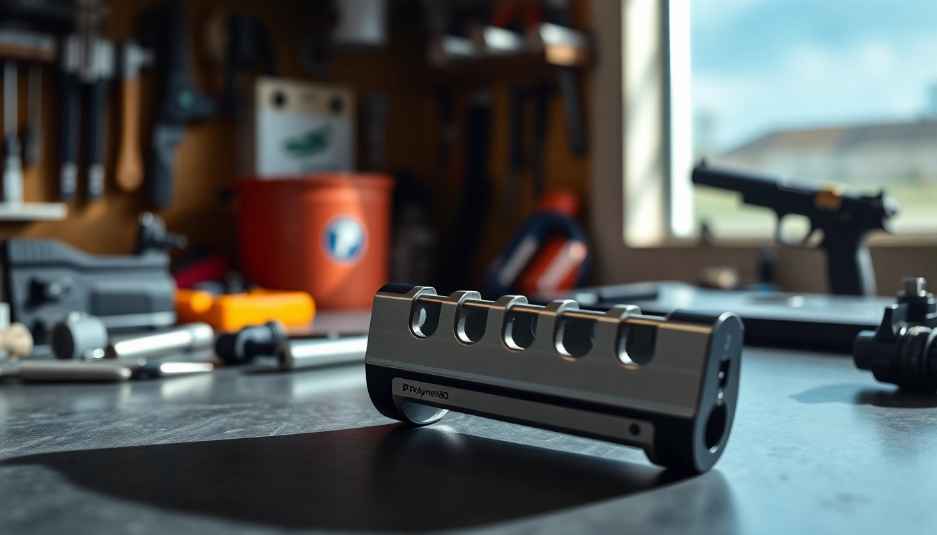 Showcasing a magwell for polymer80 pf940c & pf940v2 frames with a sleek design and smooth finish.