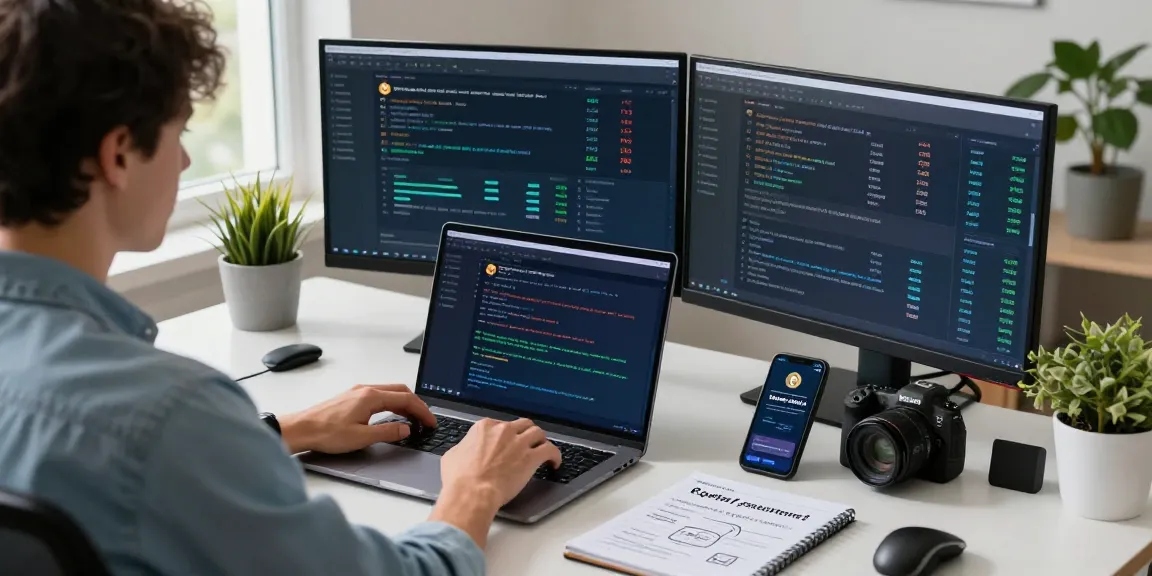 Recover stolen cryptocurrency in a modern home office with a focused individual analyzing blockchain data.