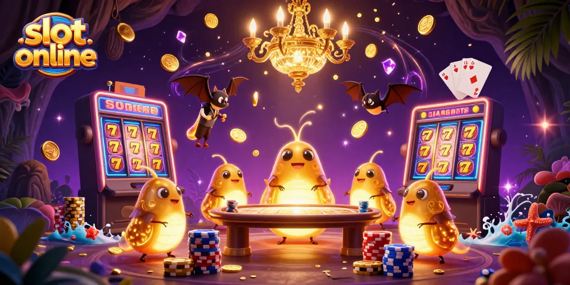 Menggandeng slot online dengan tampilan istimewa saat karakter glowworm membawa cahaya yang gemerlap di kasino gua.