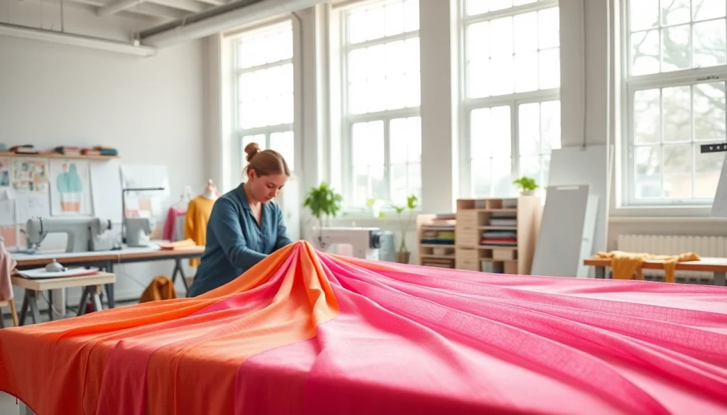 Maak prachtige mousseline stoffen in een creatief atelier met kleurrijke ontwerpen.