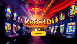 Kode4d slot featuring vibrant machines and excited players, highlighting joy and security.