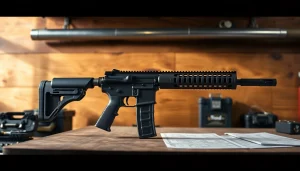 Find where to buy wot trigger highlighted against an industrial backdrop showcasing craftsmanship.