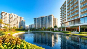 Showcasing the stunning Tampines EC architecture amidst beautifully landscaped gardens.