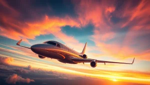 FLY88 aircraft soaring in a vibrant sunset sky, evoking adventure and travel.