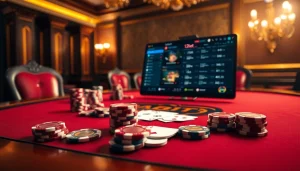 Experience the thrill of gaming with 12bet on a luxurious casino interface.