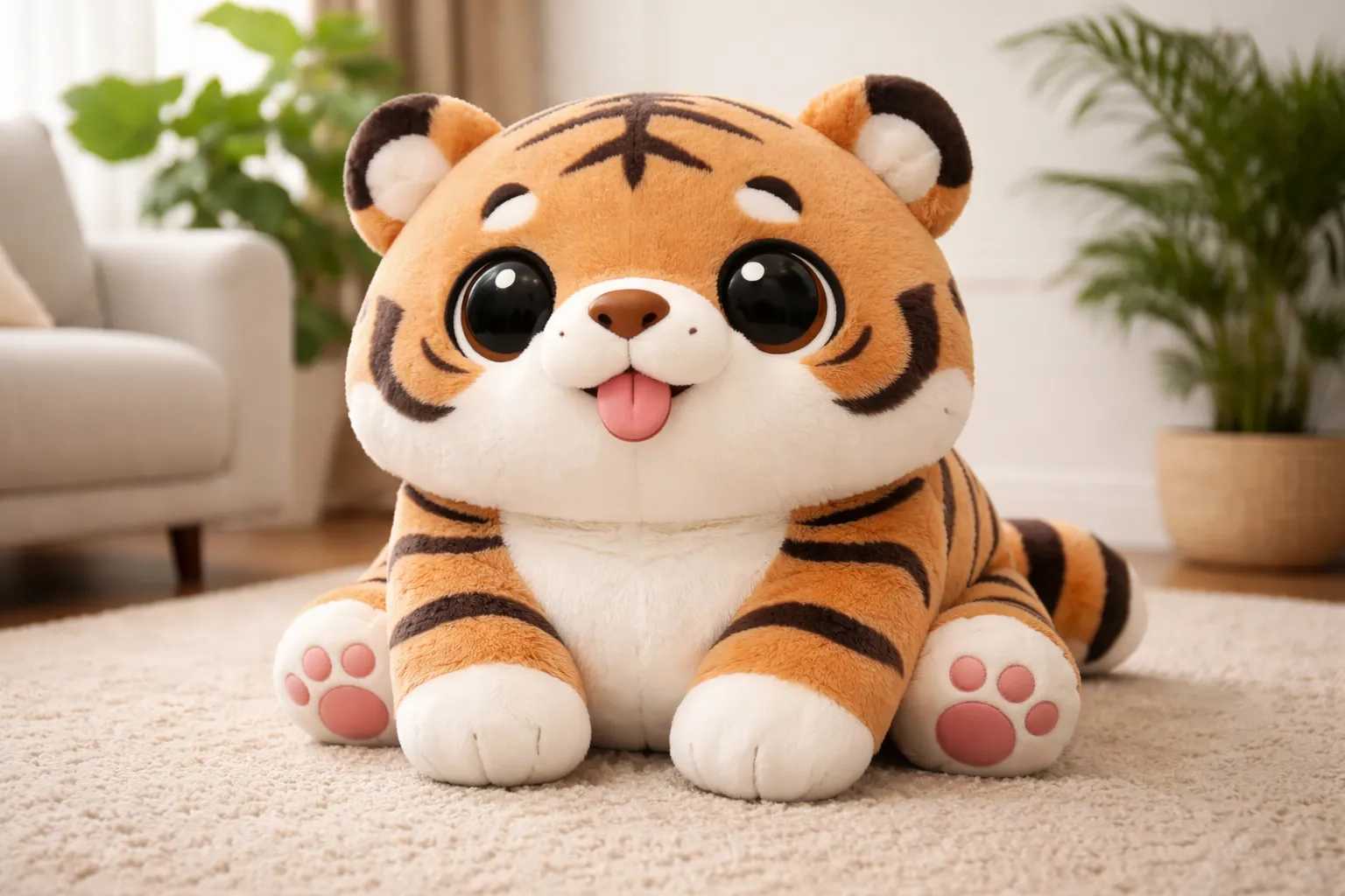 Derpy Tiger Plush – Must-Have K-pop Demon Hunters Collectible