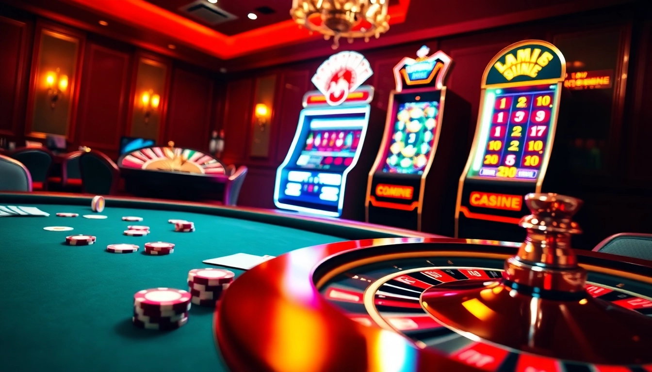 Découvrez l'excitation du site de casino en ligne avec des tables de casino vibrantes et des interfaces de jeu captivantes.