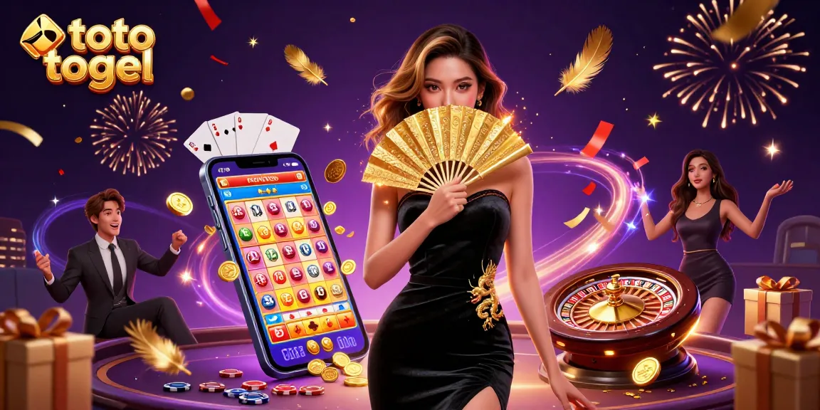 Terlibat dalam permainan toto togel yang mendebarkan dengan wanita Asia fotorealis di antara elemen kasino yang berwarna-warni.