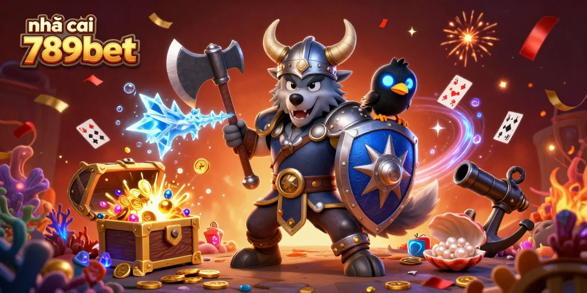 Engage in thrilling gaming with nhà cái 789bet, featuring dynamic characters in an action-packed casino scene.