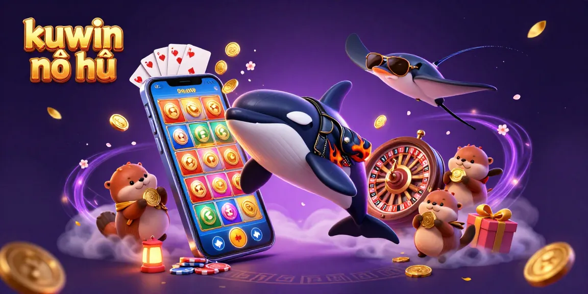 Experience thrilling kuwin nổ hũ action with colorful characters and dynamic casino elements.