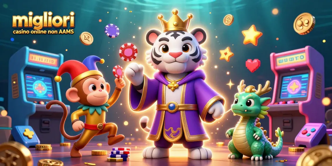 Scopri l'emozione dei migliori casino online non AAMS con un'azione di gioco vibrante e personaggi colorati.