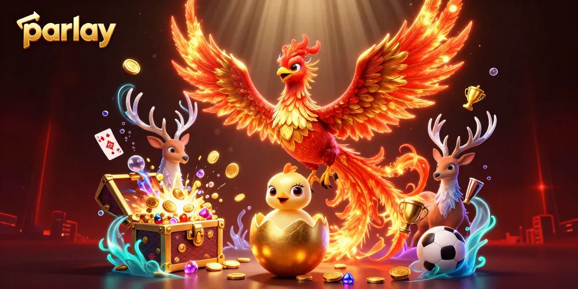 Engage in thrilling parlay bets with a vibrant phoenix scene, showcasing excitement and winning potential.