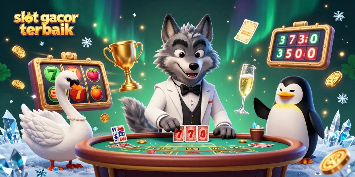 Slot gacor terbaik menampilkan pengalaman bermain menarik dengan karakter kartun 3D yang beraksi di meja slot.