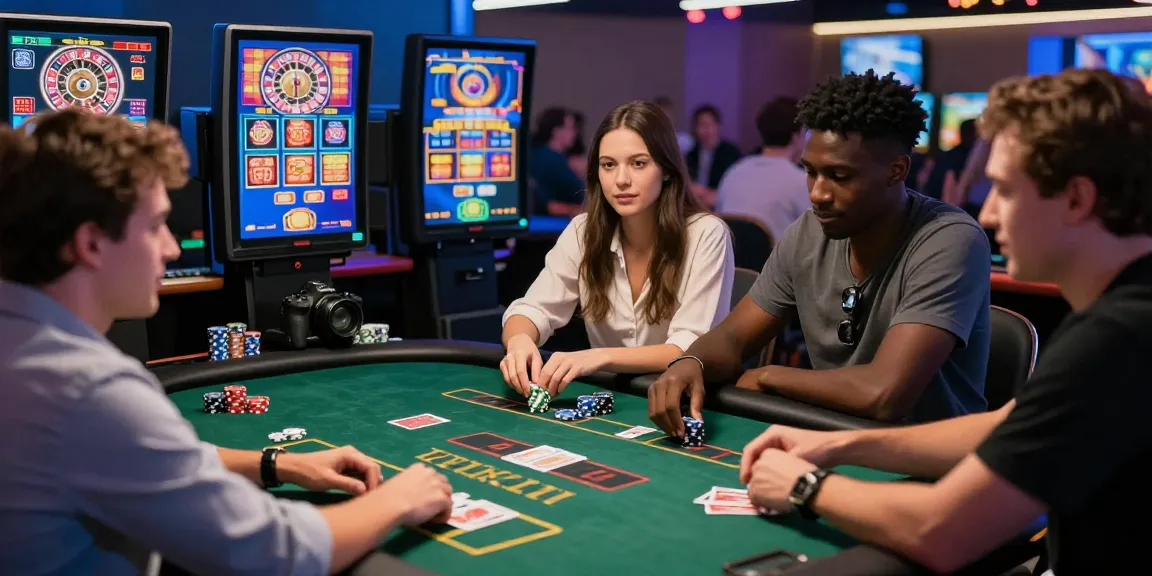 Engaging online casino gaming scene featuring diverse players enjoying live dealer games, showcasing excitement at https://mvc.org.uk.