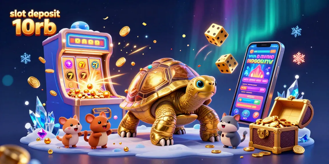 Experience the excitement of slot deposit 10rb with a vibrant casino-themed scene featuring unique animals and dynamic game elements.